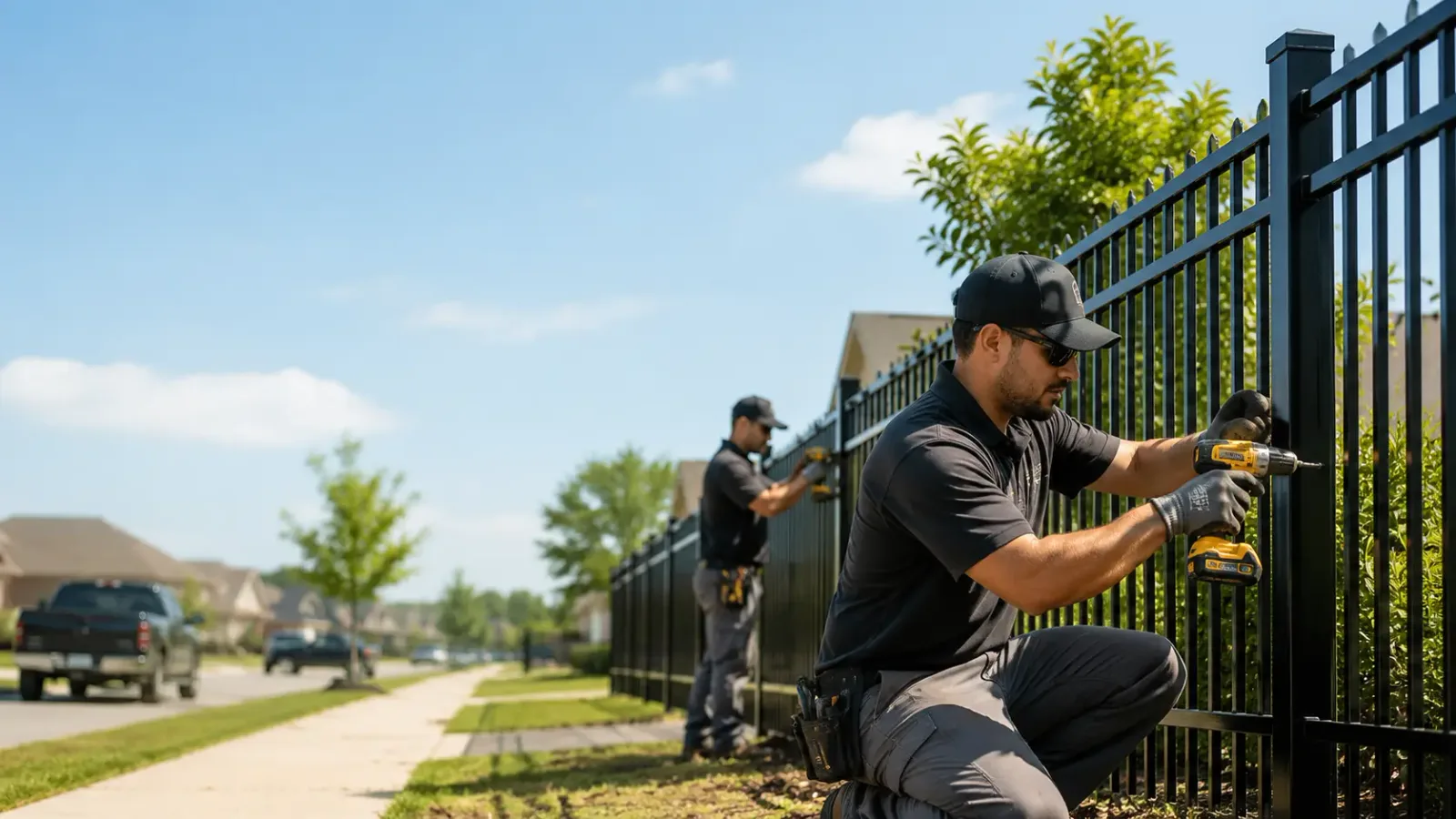 Metal Fence Installation in Rockport, TX